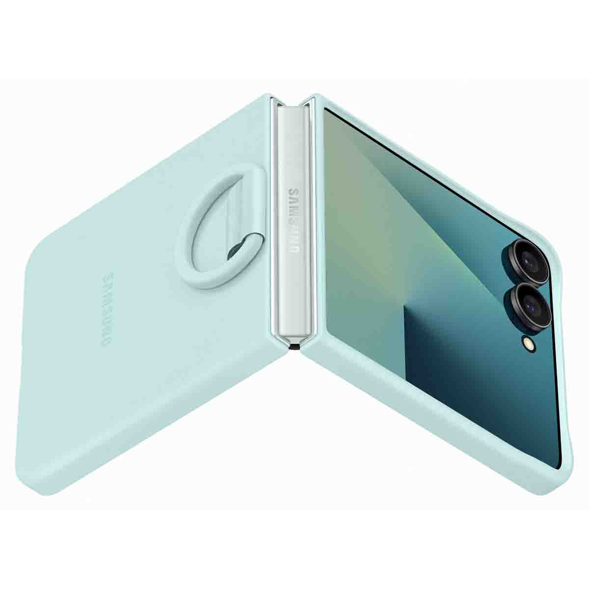 Originele Silicone Cover Ring Samsung Galaxy Z Flip 7 - Mint - Afbeelding 5