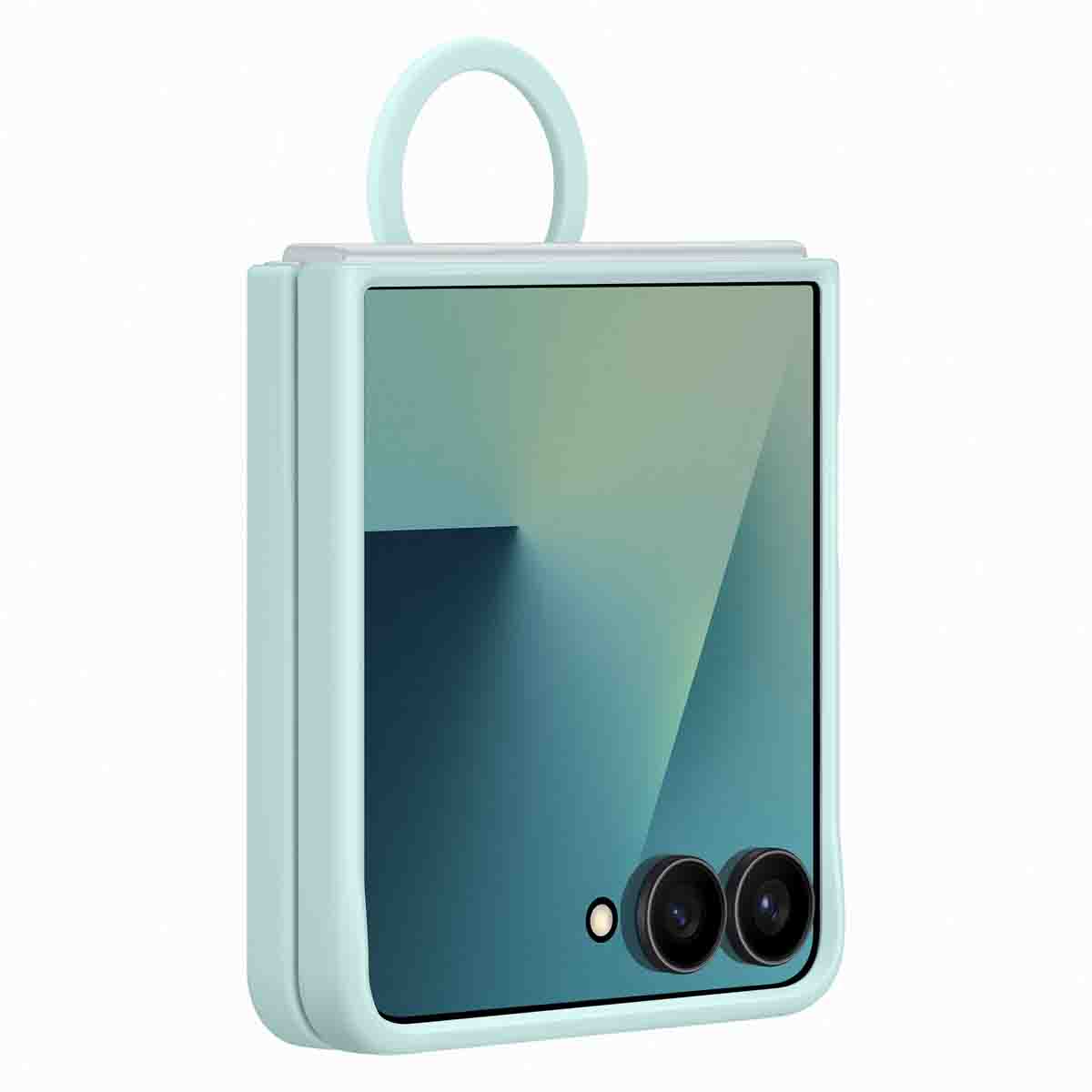 Originele Silicone Cover Ring Samsung Galaxy Z Flip 7 - Mint - Afbeelding 6