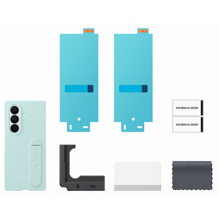 Silicone Case met stand Samsung Galaxy Z Fold 7 - Mint - Afbeelding 5
