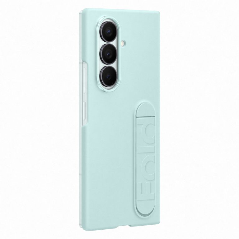 Silicone Case met stand Samsung Galaxy Z Fold 7 - Mint - Afbeelding 3