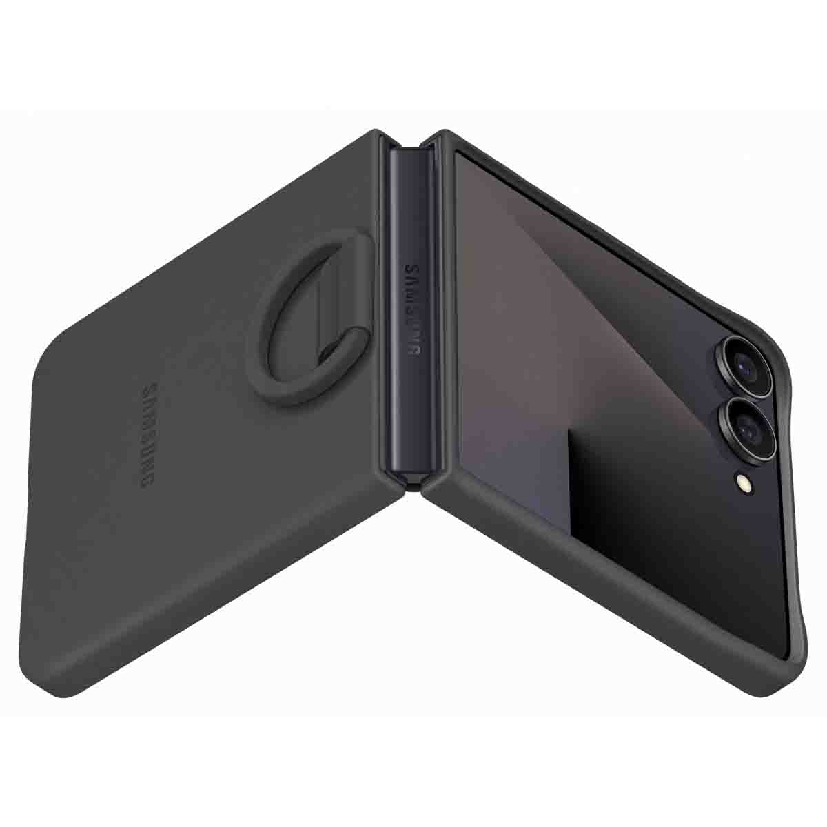 Originele Silicone Cover Ring Samsung Galaxy Z Flip 7 - Black - Afbeelding 5