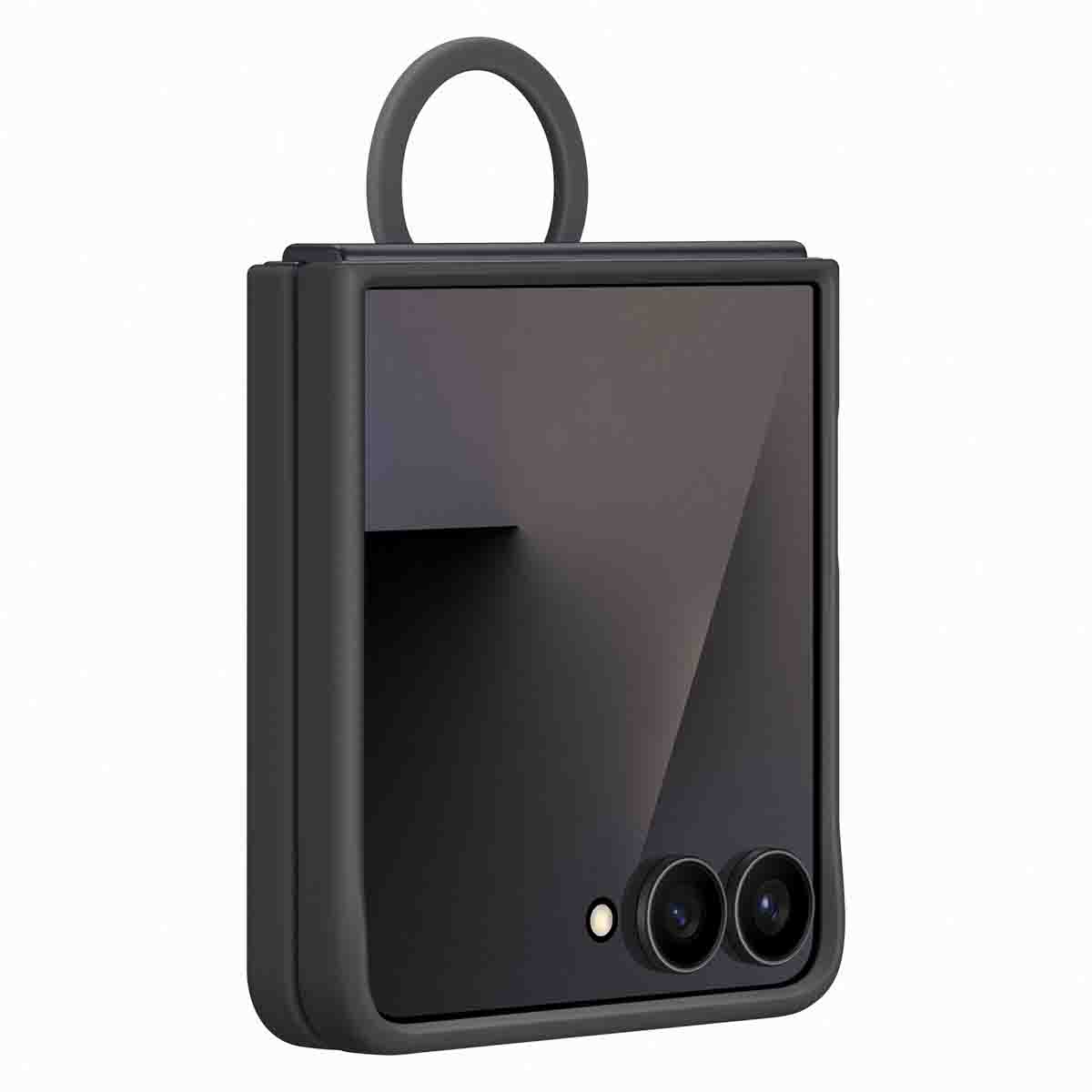 Originele Silicone Cover Ring Samsung Galaxy Z Flip 7 - Black - Afbeelding 6