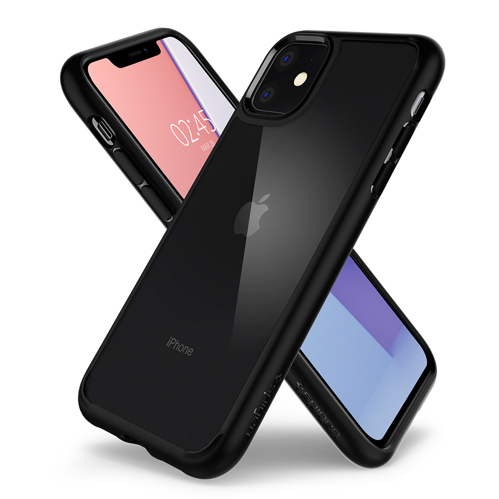 Spigen Ultra Hybrid Backcover Apple iPhone 11 - Zwart - Afbeelding 6