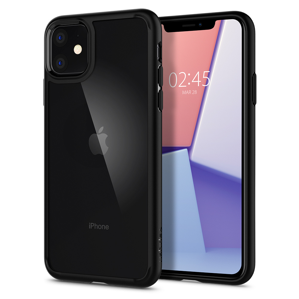 Spigen Ultra Hybrid Backcover Apple iPhone 11 - Zwart - Afbeelding 2