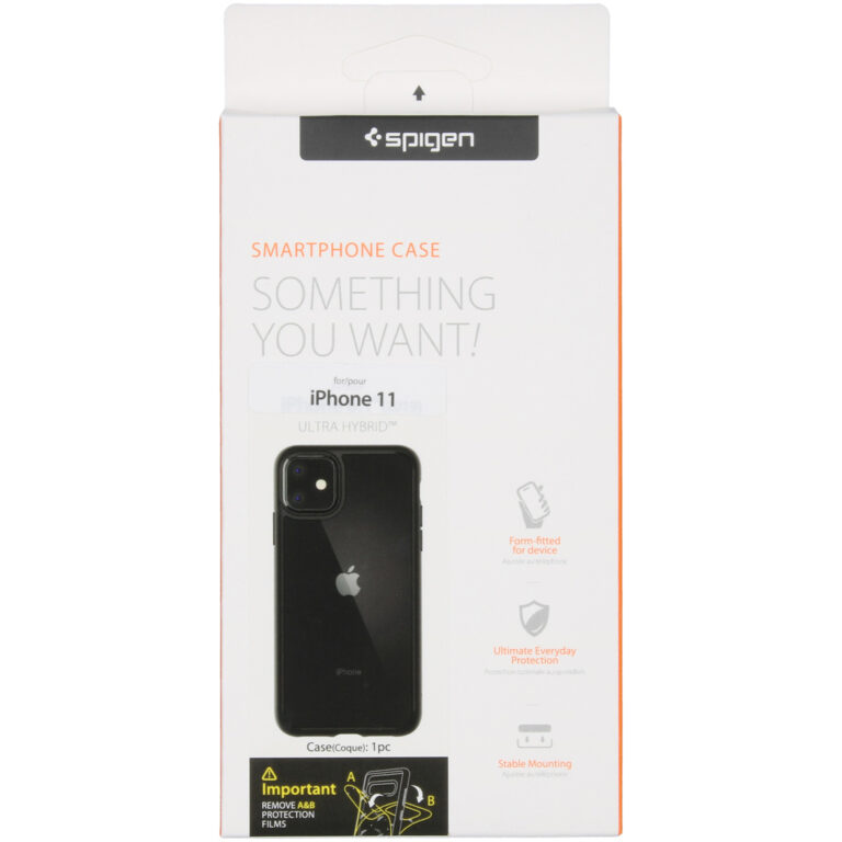 Spigen Ultra Hybrid Backcover Apple iPhone 11 - Zwart - Afbeelding 2
