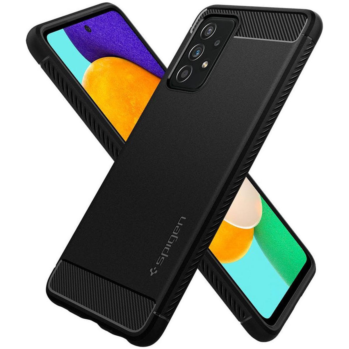 Spigen Rugged Armor Backcover Samsung Galaxy A52(s) (5G/4G) - Zwart - Afbeelding 5