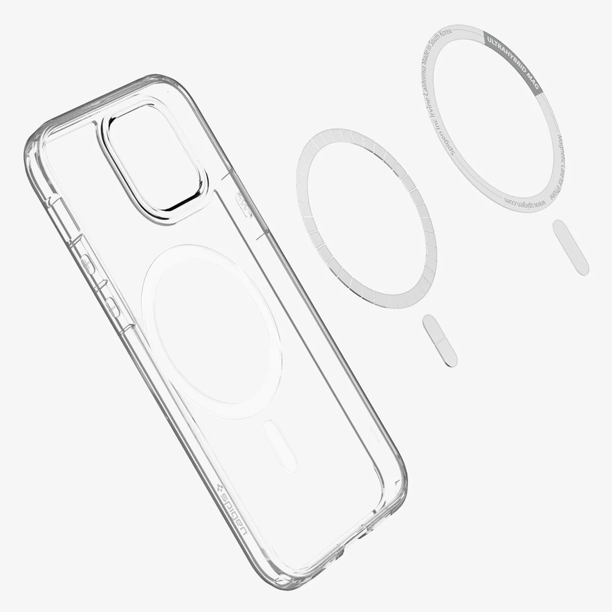 Spigen Ultra Hybrid Backcover MagSafe Apple iPhone 12 (Pro) - White - Afbeelding 5