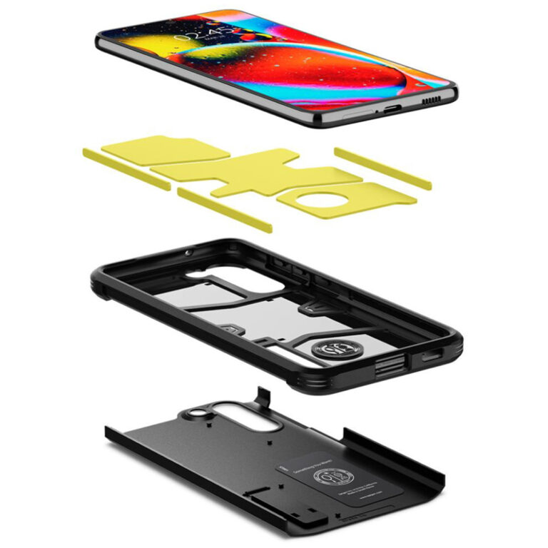 Spigen Tough Armor Backcover Samsung Galaxy S21 FE - Zwart - Afbeelding 3