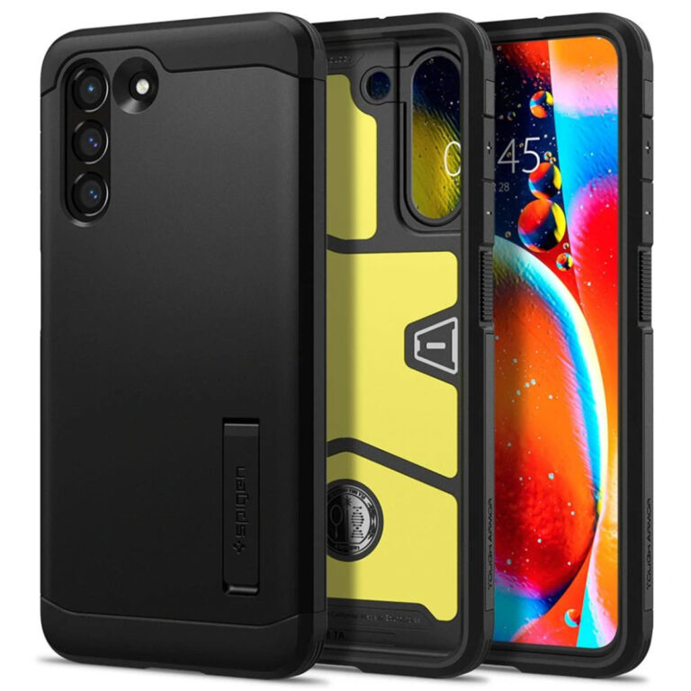 Spigen Tough Armor Backcover Samsung Galaxy S21 FE - Zwart - Afbeelding 2