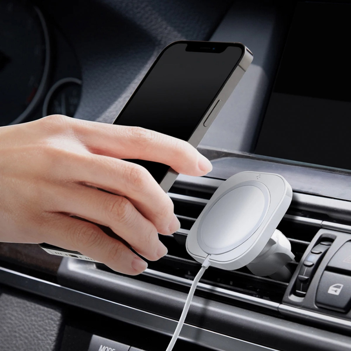 Spigen Car Mount MagFit Car Holder MagSafe - Wit - Afbeelding 8