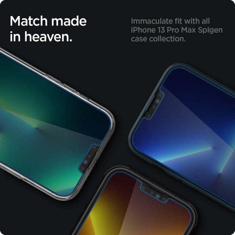 Spigen GLAStR Privacy Screenprotector + Applicator Apple iPhone 13 Pro Max - Afbeelding 2