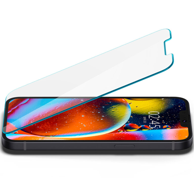 Spigen GLAStR EZ Fit Screenprotector + Applicator 2-pack Apple iPhone 14 / 13 / 13 Pro - Afbeelding 4