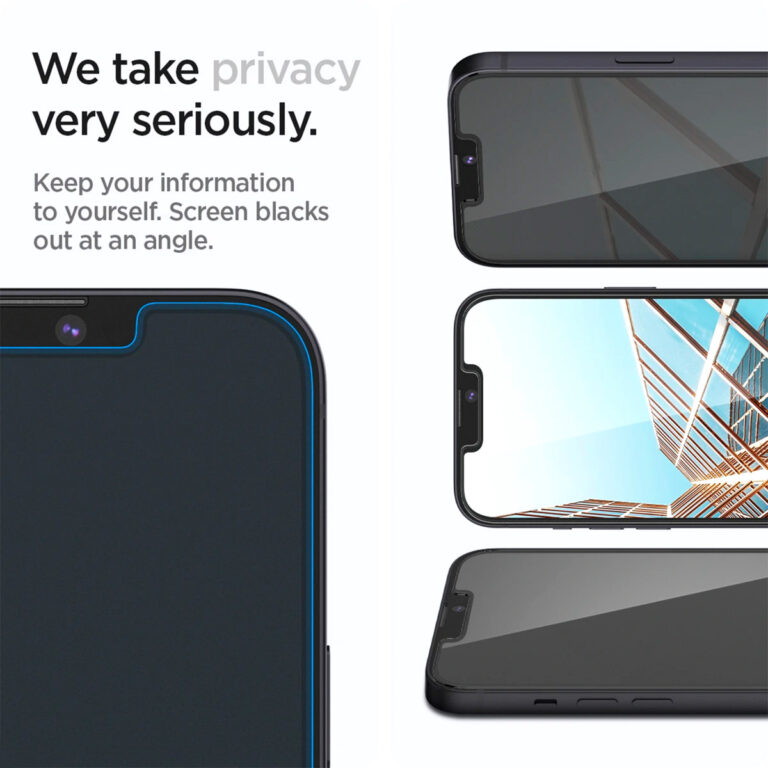 Spigen GLAStR Privacy Screenprotector + Applicator Apple iPhone 13 / 13 Pro - Afbeelding 4