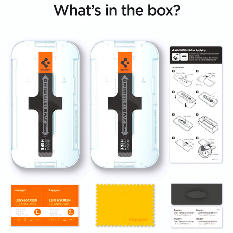 Spigen GLAStR Privacy Screenprotector + Applicator Apple iPhone 13 / 13 Pro - Afbeelding 6
