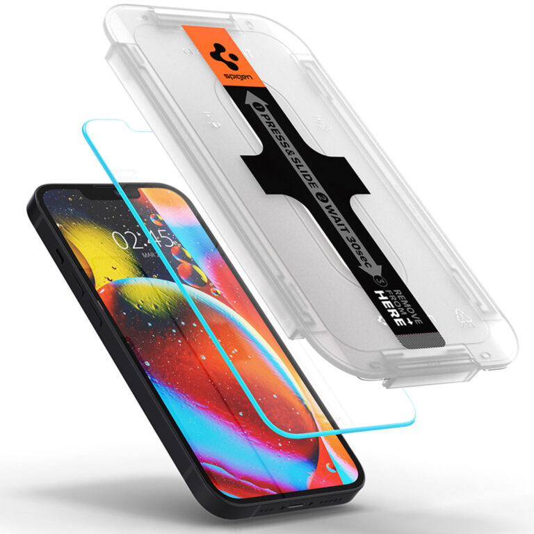 Spigen GLAStR EZ Fit Screenprotector + Applicator 2-pack Apple iPhone 13 Mini - Afbeelding 4