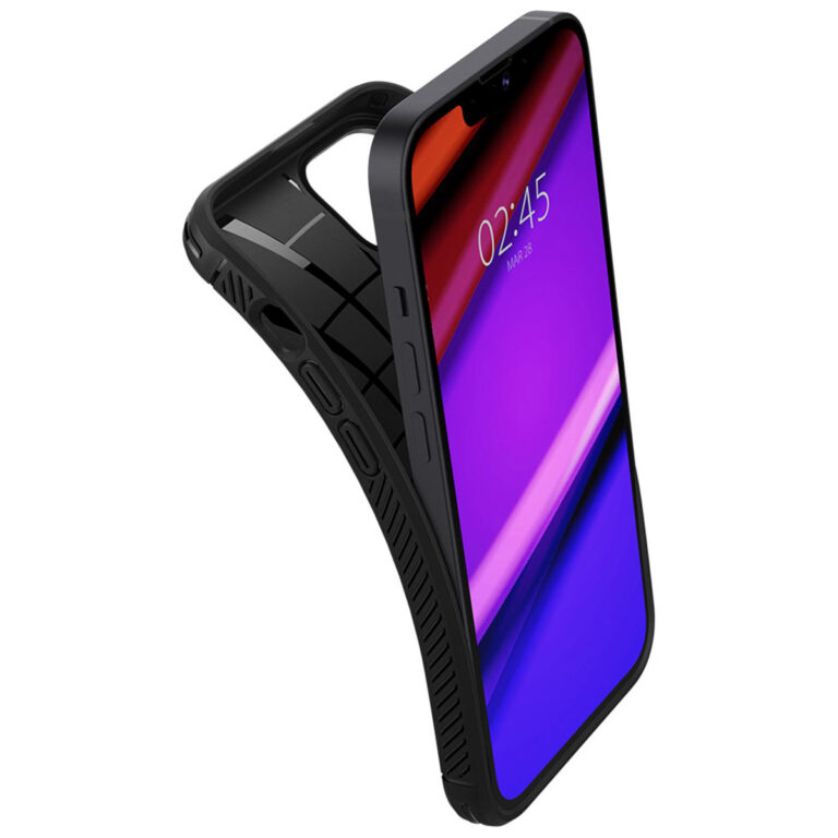 Spigen Rugged Armor Backcover Apple iPhone 13 - Zwart - Afbeelding 5