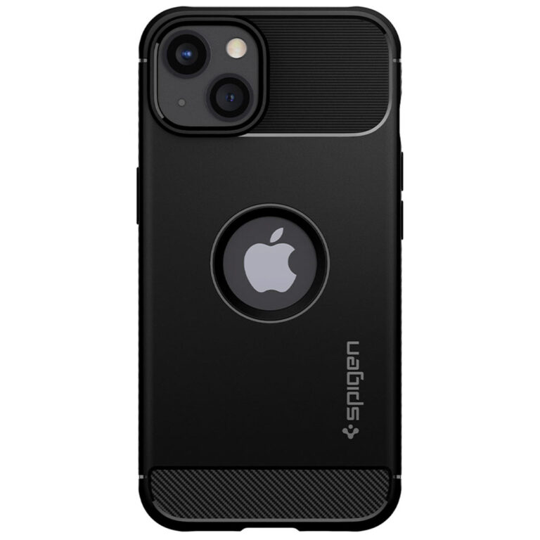Spigen Rugged Armor Backcover Apple iPhone 13 - Zwart - Afbeelding 4