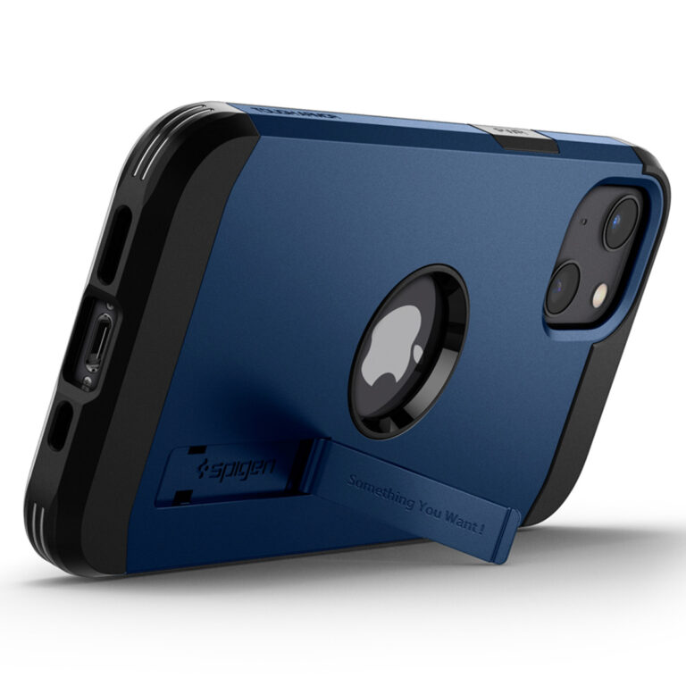 Spigen Tough Armor Backcover Apple iPhone 13 - Navy Blue - Afbeelding 7