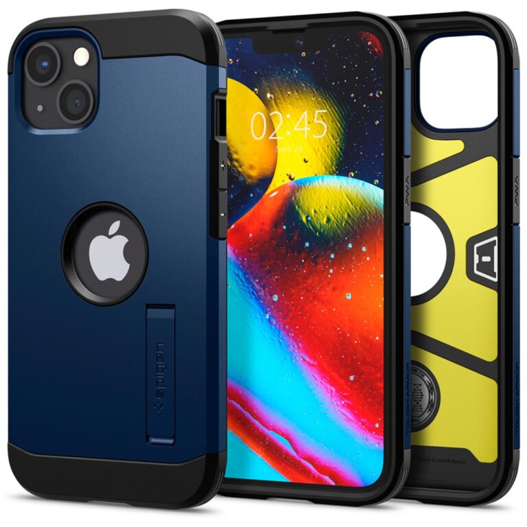 Spigen Tough Armor Backcover Apple iPhone 13 - Navy Blue - Afbeelding 5