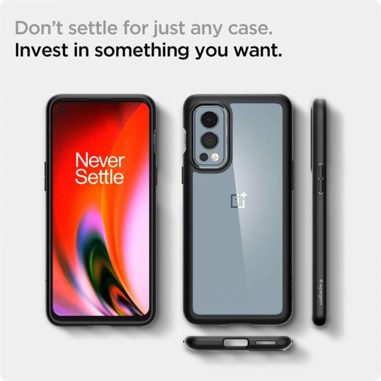 Spigen Ultra Hybrid Backcover OnePlus Nord 2 - Zwart - Afbeelding 6
