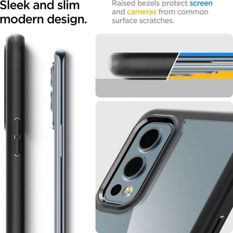 Spigen Ultra Hybrid Backcover OnePlus Nord 2 - Zwart - Afbeelding 10