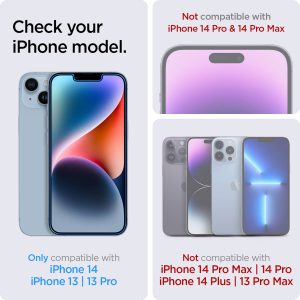 Spigen EZ Fit Glas.tR met Applicator - 1 pack Apple iPhone 13 / 13 Pro / 14 / 16e
