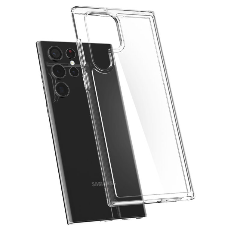 Spigen Ultra Hybrid Backcover Samsung Galaxy S22 Ultra - Transparant - Afbeelding 4
