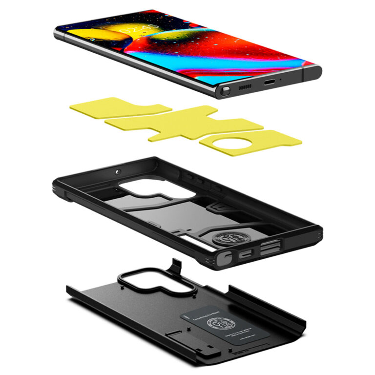 Spigen Tough Armor Backcover Samsung Galaxy S22 Ultra - Zwart - Afbeelding 5