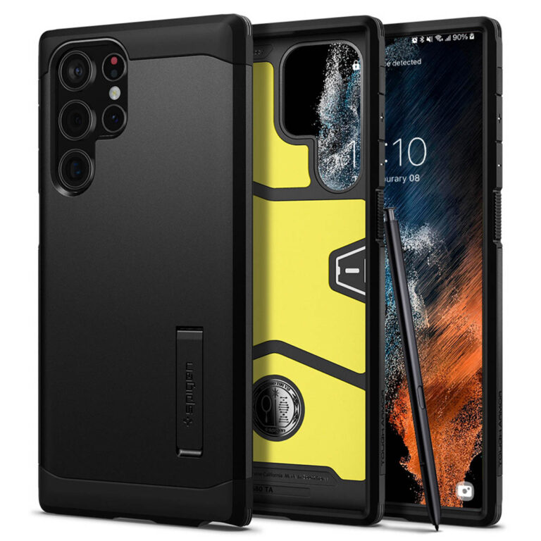Spigen Tough Armor Backcover Samsung Galaxy S22 Ultra - Zwart - Afbeelding 6