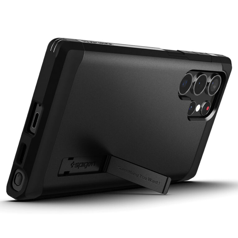 Spigen Tough Armor Backcover Samsung Galaxy S22 Ultra - Zwart - Afbeelding 4