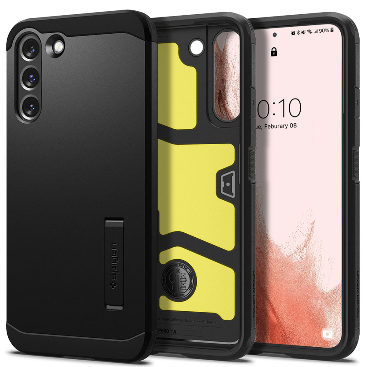 Spigen Tough Armor Backcover Samsung Galaxy S22 - Zwart - Afbeelding 2