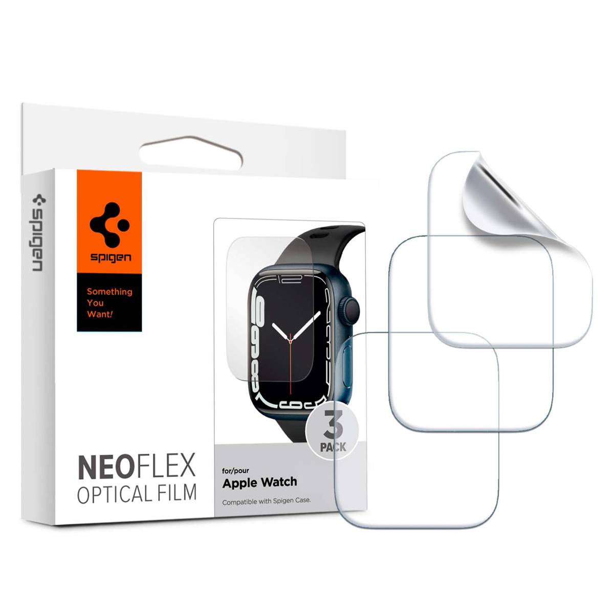 Spigen Neo Flex Optical Film Screenprotector (3 pack) Apple Watch Series 4-9 / SE - 44/45 mm - Afbeelding 3