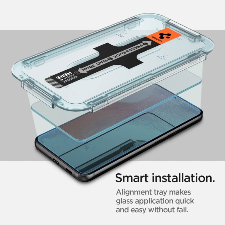 Spigen GLAStR EZ Fit Screenprotector + Applicator Samsung Galaxy S22 - Afbeelding 10