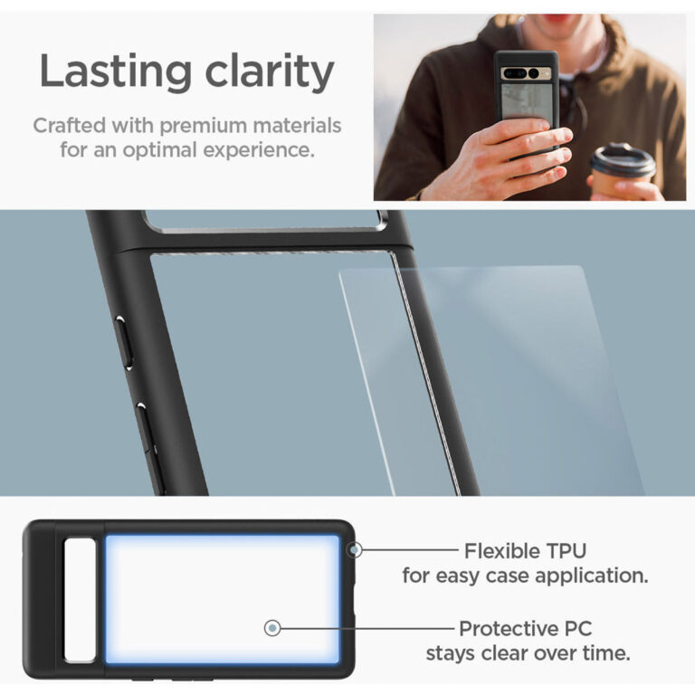 Spigen Ultra Hybrid Backcover Google Pixel 7 Pro - Zwart - Afbeelding 8
