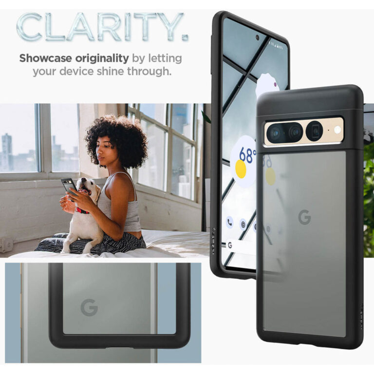 Spigen Ultra Hybrid Backcover Google Pixel 7 Pro - Zwart - Afbeelding 3