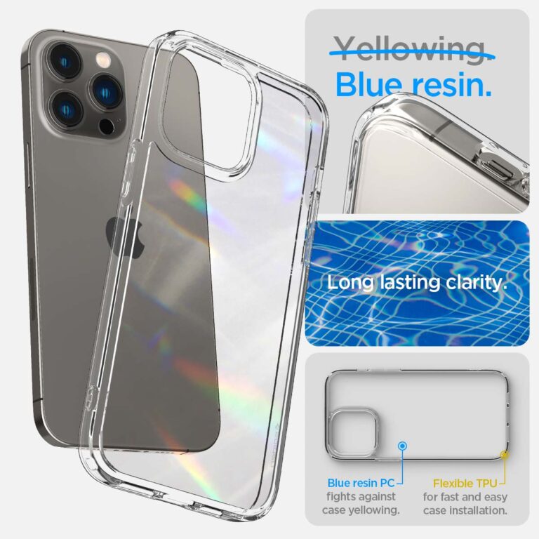 Spigen Ultra Hybrid Backcover Apple iPhone 14 Pro Max - Transparant - Afbeelding 6