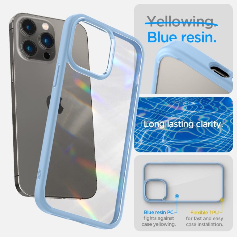 Spigen Ultra Hybrid Backcover Apple iPhone 14 Pro Max - Blauw - Afbeelding 6
