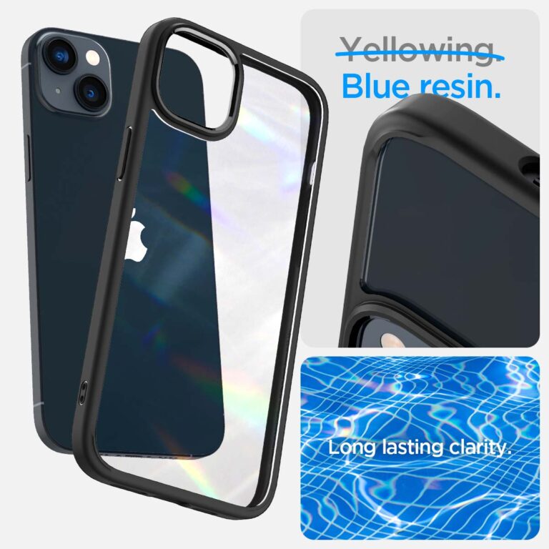 Spigen Ultra Hybrid Backcover Apple iPhone 14 - Zwart - Afbeelding 6