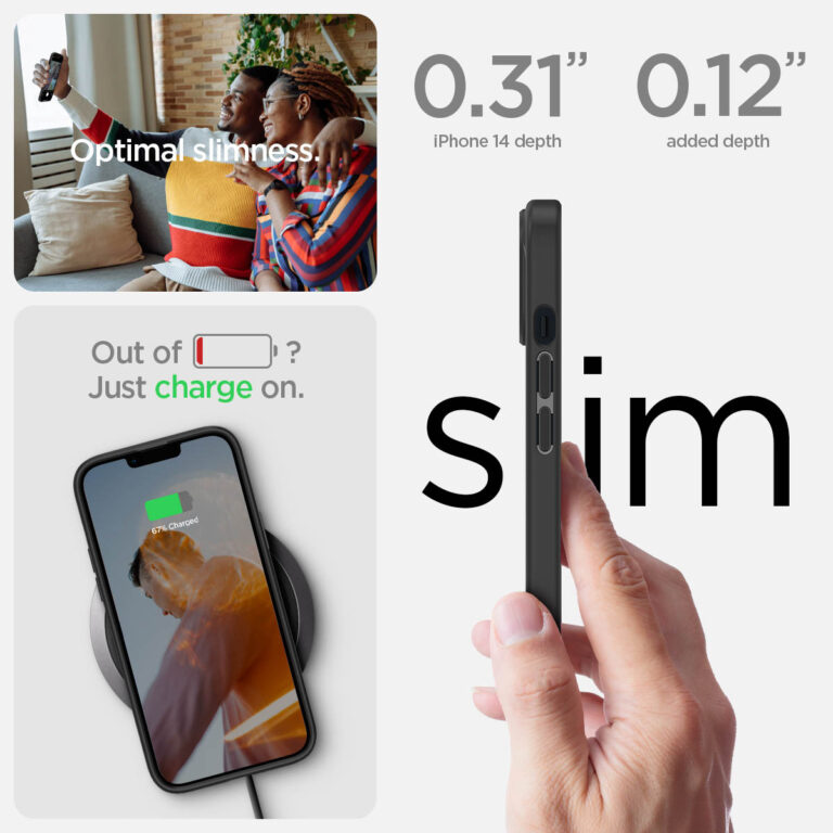Spigen Ultra Hybrid Backcover Apple iPhone 14 - Zwart - Afbeelding 10