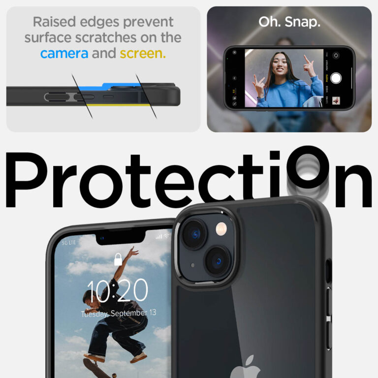 Spigen Ultra Hybrid Backcover Apple iPhone 14 - Zwart - Afbeelding 3