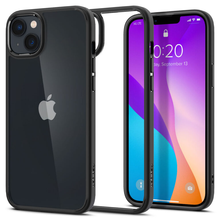 Spigen Ultra Hybrid Backcover Apple iPhone 14 - Zwart - Afbeelding 9