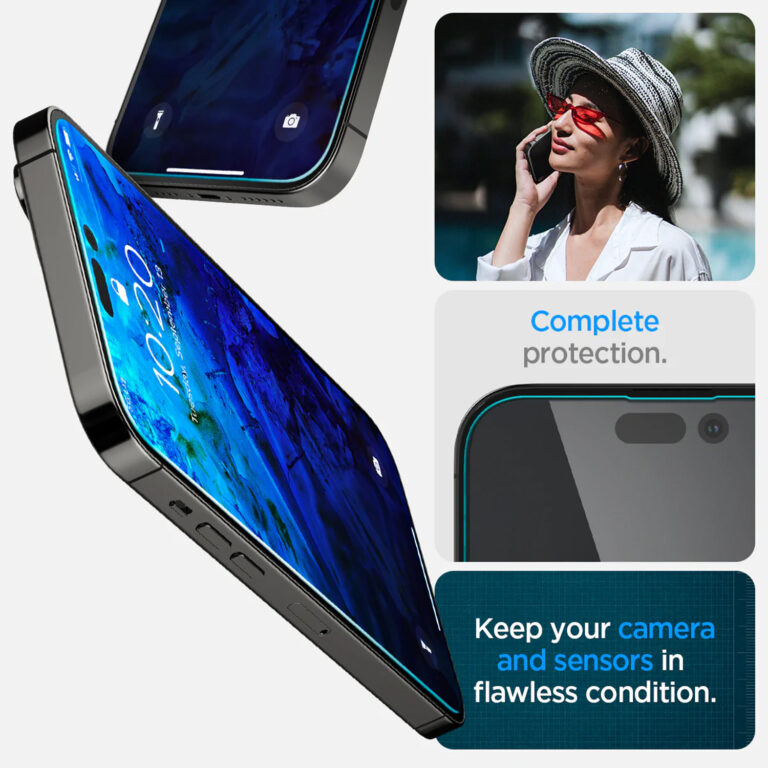 Spigen GLAStR EZ Fit Screenprotector + Applicator 2-pack Apple iPhone 14 Pro Max - Afbeelding 10