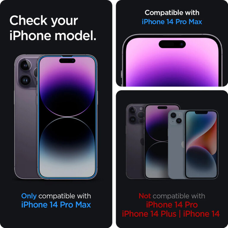Spigen GLAStR EZ Fit Screenprotector + Applicator 2-pack Apple iPhone 14 Pro Max - Afbeelding 4