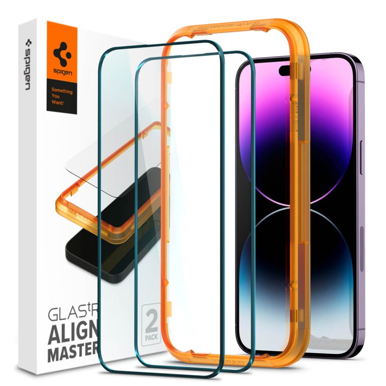 Spigen GLAStR EZ Fit Screenprotector + Applicator Apple iPhone 14 Pro Max - Afbeelding 2
