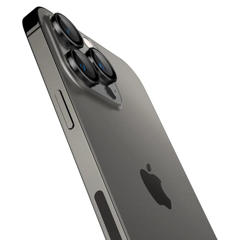 Spigen GLAStR EZ Fit Optik Camera Protector 2 Pack Apple iPhone 14 Pro / 14 Pro Max - Black - Afbeelding 6