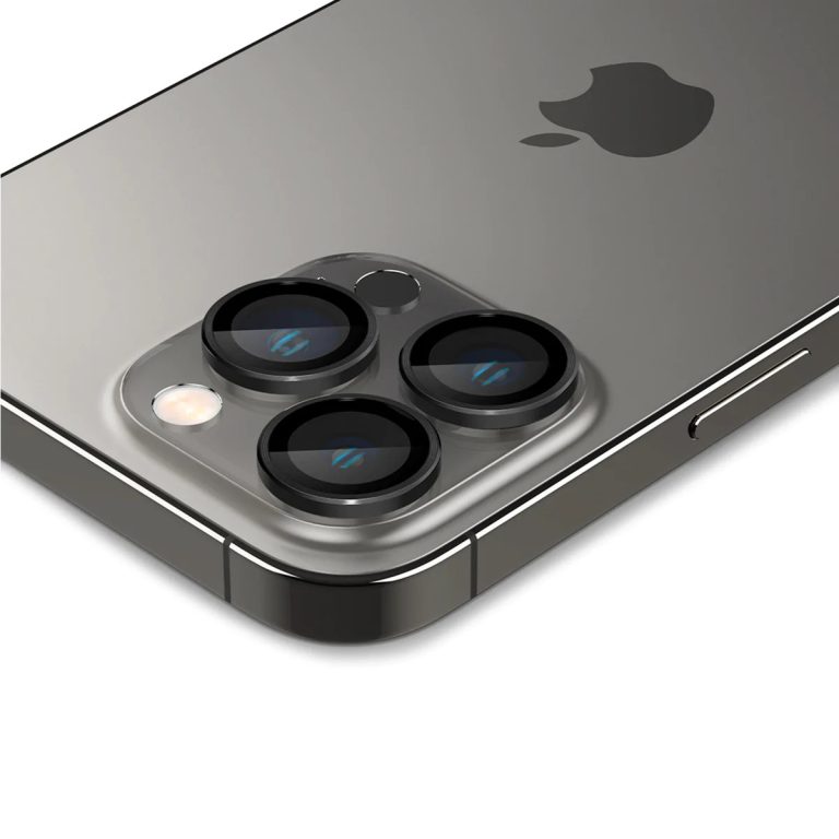 Spigen GLAStR EZ Fit Optik Camera Protector 2 Pack Apple iPhone 14 Pro / 14 Pro Max - Black - Afbeelding 2