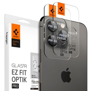 Spigen GLAStR EZ Fit Optik Camera Protector 2 Pack Apple iPhone 14 Pro / 14 Pro Max - Black