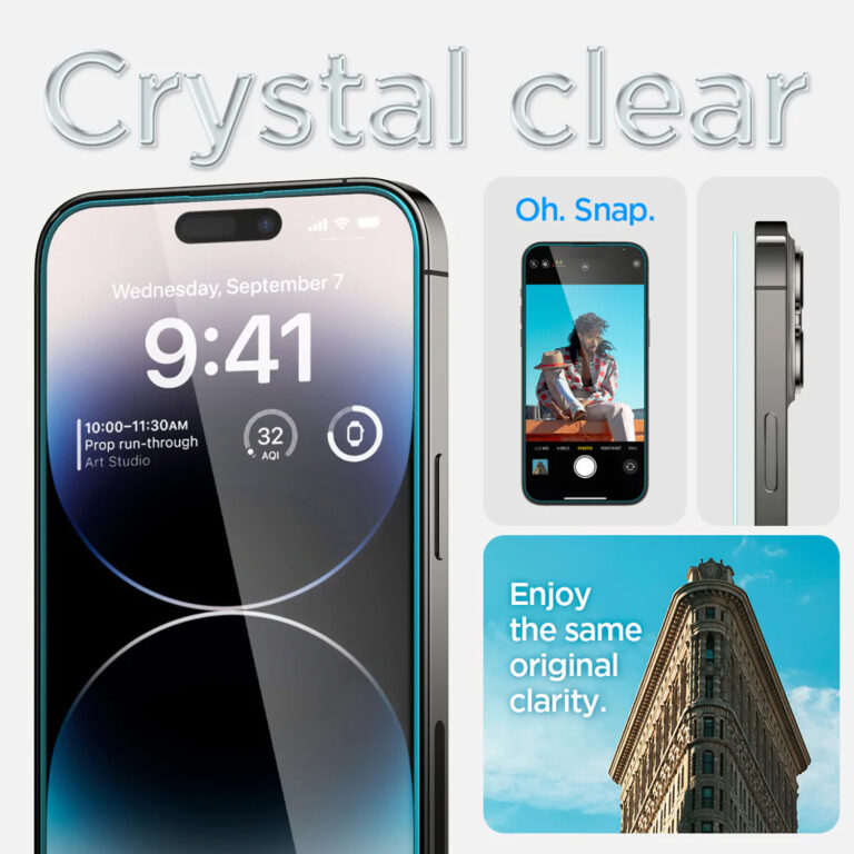 Spigen GLAStR EZ Fit Screenprotector + Applicator 2-pack Apple iPhone 14 Pro - Afbeelding 10