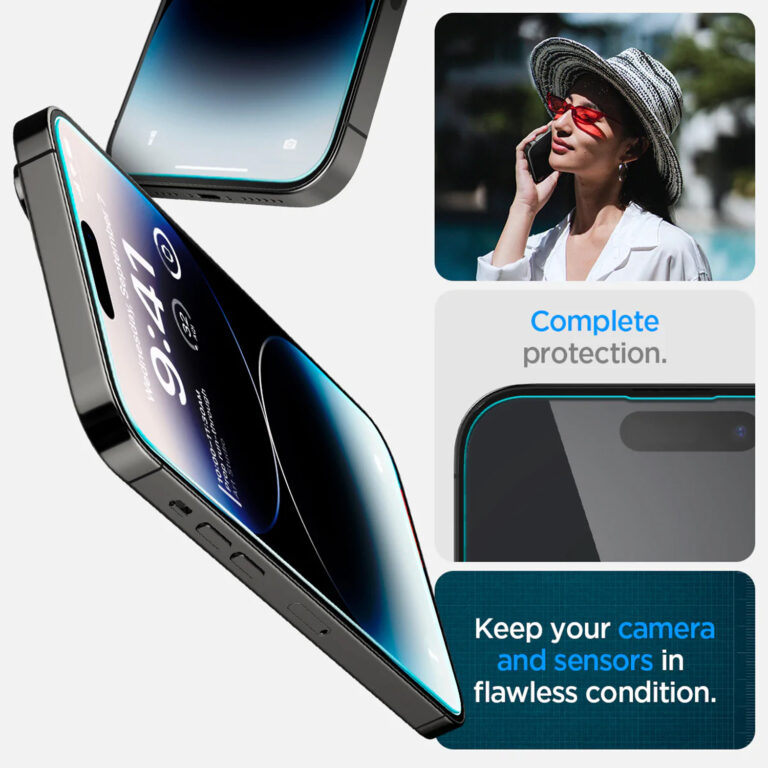 Spigen GLAStR EZ Fit Screenprotector + Applicator 2-pack Apple iPhone 14 Pro - Afbeelding 9