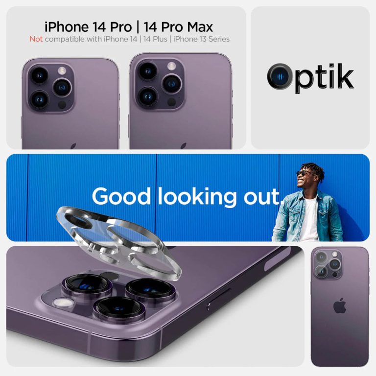 Spigen Glas.tR EZFit Optik Lens Protector 2 pack Apple iPhone 14 Pro / 14 Pro Max - Afbeelding 10